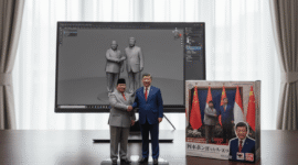 Miniatur action figure realistis Presiden RI dan Presiden Tiongkok (Foto: Istimewa)