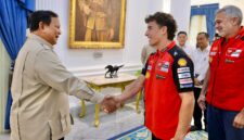Presiden Prabowo Subianto menyambut juara dunia MotoGP Marc Márquez di Istana Negara, bahas sport tourism dan Mandalika.